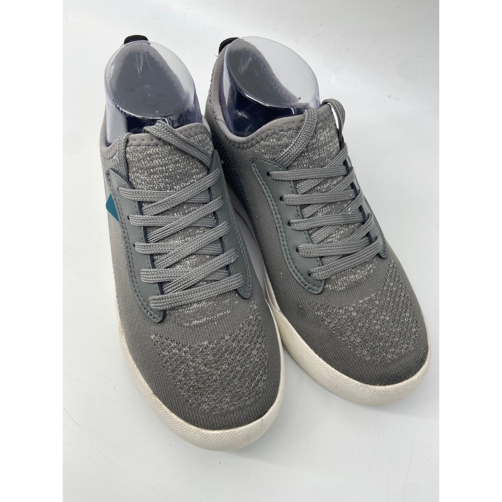 Vessi Sneakers Women 7 Grey Weekend Casual Waterproof Knit Walking Shoes
